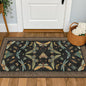 Small Black Entryway Runner Rug - 2x4 Front Door Rug Indoor Entrance, Small Waterproof Carpet for Kitchen Floor, Bathroom, Powder Room, Washable Low Pile Non Slip, Insect Print Multi Color Home Décor
