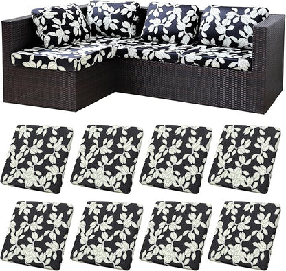 8Pcs Stretch Patio Cushion Covers,Outdoor Couch Covers Replacement,Outdoor Couch & Sofa Slipcovers,for Patio Furniture Cushion Covers,Washable Reusable urniture Protector(Patch,8PCS)