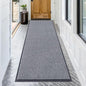 OLANLY Front Door Mat Indoor Outdoor Entrance, Waterproof Heavy Duty Doormat, Fade Resistant, Low Profile, Easy Clean Patio Porch Welcome Floor Mats for Entry, 71x30, Light Gray