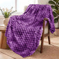 Exclusivo Mezcla Fleece Throw Blanket for Couch, Extra Large Fuzzy Tie-dye Purple Bed Blankets, Soft Cozy Plush Sofa Throws for All Seasons, 50x70 Inches