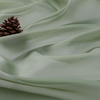 OVZME Sage Green Sheer Curtains 72 Inches Long 2 Panels Set, Light Filtering Sheer Curtains for Living Room Bedroom 59 Inch Extra Wide, Modern Voile Filmy Rod Pocket Window Drapes, 59Wx72L Inches