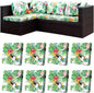 8Pcs Stretch Patio Cushion Covers,Outdoor Couch Covers Replacement,Outdoor Couch & Sofa Slipcovers,for Patio Furniture Cushion Covers,Washable Reusable urniture Protector(Pelican,8PCS)