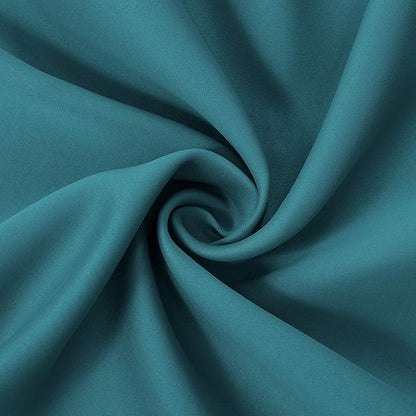 LEMOMO Sea Teal Thermal Blackout Curtains/42 x 72 Inch/Set of 2 Panels Room Darkening Curtains for Bedroom