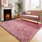ONASAR Blush Area Rugs for Bedroom Living Room, Fluffy Fuzzy Shag Shaggy 4x6 Bedside Rug, Soft Plush Indoor Floor Carpet for Nursery Kids Girls Boys Teen Dorm Home Office Decor Aesthetic
