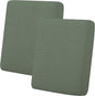Easy-Going Stretch Individual Loveseat Couch Cushion Cover Sofa Cushion Furniture Protector Sofa slipcover Soft Flexibility with Elastic Bottom (2-Piece Loveseat Cushion Cover, Greyish Green)