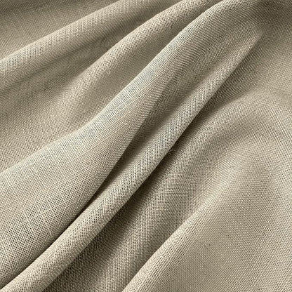 MIULEE Oatmeal Linen Curtains 72 Inch Length 2 Panels for Bedroom Living Room, Soft Thick Linen Textured Natural Window Drapes Semi Sheer Light Filtering Back Tab Rod Pocket Burlap Look Decor