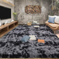 Tepook Area Rugs 10x14 for Living Room, Super Soft Fluffy Rugs for Bedroom, Modern Shaggy Rug Fuzzy Carpets for Kids, Plush Indoor Nursery Home Decor Rug with Non-Slip Bottom, Tie-Dyed Dark Grey