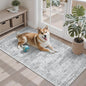 2x4 Washable Rugs for Kitchen, Floor, Entryway, Powder Room Small Area Rug Non-Slip Vintage Low Pile Throw Door Mat Grey