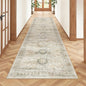 Rug Runners for Hallways Non Slip - 2x8 Runner Rug for Bedroom, Washable Runner with Rubber Backing, Soft Low-Pile Carpet for Kitchen, Laundry, Bathroom (2'x8', Grey/Yellow)