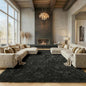 ONASAR Black Area Rugs 9x12 Living Room, Large Fluffy Shag Bedroom Rug, Soft Plush Thick Shaggy Big Floor Carpet for Kids Boy and Girls Teen Dorm Nursery Indoor Home Decor Aesthetic