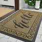 Yimobra Welcome Mats for Front Door 29.5x17, Heavy Duty Waterproof Outdoor Door Mat Outside Entrance, Non-Slip Low Profile Indoor Entryway Mat for Garage Patio, Beige Brown