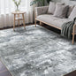 BEIMO Area Rugs 6x9 for Living Room Bedroom, Modern Abstract Machine Washable Rug, Large Soft Low Pile Floor Carpet with Non Slip Backing for Dining Room, Silver Grey