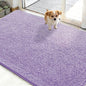 OLANLY Dog Door Mat for Muddy Paws 48x30, Absorbs Moisture and Dirt, Absorbent Non-Slip Washable Doormat, Quick Dry Chenille Mud Mat for Dogs, Entry Indoor Entryway Carpet for Inside Floor, Lavender