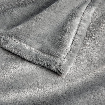 BEDELITE Big Fleece Blanket - 120" x 120" (10' x 10'), Super Soft Fluffy Fuzzy Oversized King Blanket for Bed, Couch, Sofa, Camping, Fits Whole Family, Grey