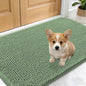 OLANLY Dog Door Mat for Muddy Paws 24x16, Absorbs Moisture and Dirt, Absorbent Non-Slip Washable Doormat, Quick Dry Chenille Mud Mat, Entry Indoor Entryway Carpet for Inside Floor, Olive Green