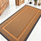 OLANLY Front Door Mat Indoor Outdoor Entrance, Waterproof All-Season, All-Weather Doormat, Sturdy Natural Rubber, Low Profile, Easy Clean Patio Porch Entryway Mat, 47x23, Tangerine Orange