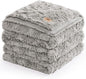 UGG Adalee Faux Fur King Size Blanket, Warm Cozy Blanket, Extra Large Throw for Sofa, Bedding for California King Size Bed, Cute Room Decor, 110" x 90", Seal Grey