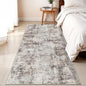 3x6 Washable Entryway Runner Rug: Non Slip Wide Hallway Runners Easy-to-Clean - Soft Living Room Bedroom Kitchen Carpet - Thin Low Pile Printed Floor Mat for Dining Room Beige Brown