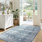 Lofus 3x5 Area Rug for Entryway,Blue Non Slip Area Rugs for Kitchen, Washablee Soft Rugs for Bedroom, Living Room, Tool Room Nursery Kids Room Decor