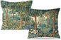 Rustic Spring Forest Pillow Covers 18x18 Double-Sided, Cottagecore Forest Nature Botanical Wildflower Decorative Throw Pillow Covers for Sofa Bed Bedroom Living Room Set of 2