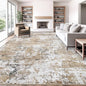 XLUEZ 10x14 Area Rugs for Living Room, Washable Modern Abstract Large Area Rug Neutral Soft Non Slip Kids Rug Stain Resistant Indoor Carpet for Bedroom Dining Room Playroom Home Office(Beige, 10'x14')