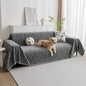 MYSKY HOME Couch Covers for Sofa, Dog Couch Cover Protector, Dark Grey Lines Sofa Covers for Sectional L Shape, Pets Couch Throw Cover Washable Durable Large Couch Cover for Dogs, Cats, 71"X102"