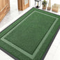 OLANLY Front Door Mat Indoor Outdoor Entrance, Waterproof All-Season, All-Weather Doormat, Sturdy Natural Rubber, Fade Resistant, Low Profile, Easy Clean Patio Porch Entryway Mat, 47x30, Green