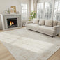 5x8 Area Rugs for Living Room Washable Rug: Anti-Skid Abstract Modern Living Room Rug Soft Thin Carpets Indoor Floor Non-Shedding Carpet for Bedroom Dining Farmhouse Nursery Beige White