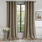 MIULEE Velvet Curtains Taupe Elegant Grommet Thermal Insulated Soundproof Room Darkening Curtains/Drapes for Classical Living Room Bedroom Decor 52 x 90 Inch Set of 2