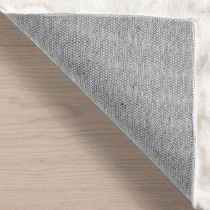 nuLOOM 2' x 8' Cozy Plush SuperiorWash Area Rug, Machine Washable, Non-Slip, Soft Fluffy Shag Carpet for Living Room Bedroom Kids Room Nursery Home Decor, Jeni White
