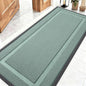 OLANLY Front Door Mat Indoor Outdoor Entrance, Waterproof All-Season, All-Weather Doormat, Sturdy Natural Rubber, Low Profile, Easy Clean Patio Porch Entryway Mat, 59x23, Grayish Green