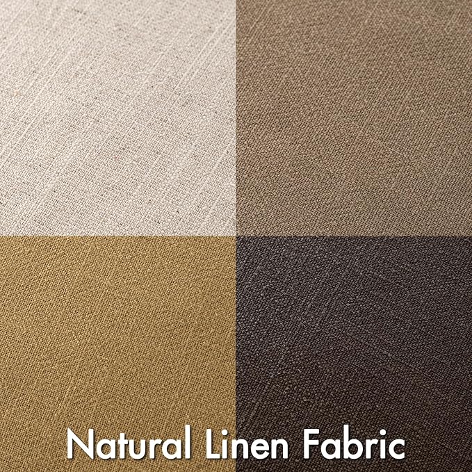 MIULEE Neutral Gold/Brown Linen Pillow Covers Pack of 4 Decorative Natural Throw Pillow Covers Soft Accent Boho Farmhouse Couch Pillowcases Modern Spring Decors for Living Room Bed Sofa 20x20 Inch