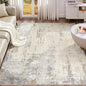 UERMEI Area Rug Living Room Rugs - Washable Neutral Modern Abstract Soft Thin Large Rug Indoor Floor No Slip Rug Carpet for Bedroom Under Dining Table Home Office Decor-Light Brown/Gray-7'x 9'