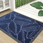 Colorxy Waterproof Doormat, Sturdy Natural Rubber Front Indoor Mat, Non Slip Low Profile Indoor Outdoor Door Mats, Stain and Fade Resistant Floor Mat, Easy Clean Patio Entrance Mat, 71''x47'', Navy
