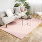 Ashler Faux Fur Rug, Ultra Soft Faux Rabbit Fur, Pink Area Rugs, 5 x 7 Feet Rectangle, Machine Washable Nursery Decor Throw Rugs for Bedroom, Kids Room, Living Room