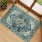 Area Rugs 2'x3' Kitchen Rugs Entry Rug Small Rugs for Entryway Kitchen Bathroom Door Mat Indoor Entrance,Washable Non Slip, Dark Blue Vintage