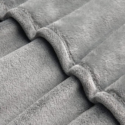 BEDELITE Big Fleece Blanket - 120" x 120" (10' x 10'), Super Soft Fluffy Fuzzy Oversized King Blanket for Bed, Couch, Sofa, Camping, Fits Whole Family, Grey