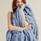 Bedsure GentleSoft Twin Blanket for Bed Ashley Blue - Super Soft Cozy Blankets for Kids Girls, Cute Fuzzy Fleece Throws for Bedroom Couch, 60x80 Inches