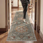 Kitchen Runner Rug Non Slip Washable 2.5x8, Soft Low Pile Entryway Rug Runners for Hallways,Carpet Runner for Living Room,Kitchen, Laundry, Bathroom(Grey/Brown/Tan,2.5'x8')