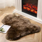 Ashler Faux Fur Rug, Fluffy Shaggy Area Rug, Ultra Soft 2 x 3 Feet Sheepskin Fur, Dark Coffee Fuzzy Machine Washable Shag, Nursery Decor Throw for Bedroom, Living Room, Kids Room