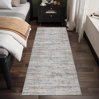 Washable Runner Rugs 3x10 Abstract Kitchen Runner Rug Non Slip Backing, Ultra-Thin Carpet Runners for Hallway 10 ft,Long Rug Runner for Entryway Living Room Bedroom Laundry Room