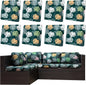 8Pcs Outdoor Cushion Covers, Patio Cushion Covers,Stretch Elastic Slipcovers, Replacement Washable & Reusable Furniture Protector for Patio Couch(Green Charm, 8PCS,Twill)