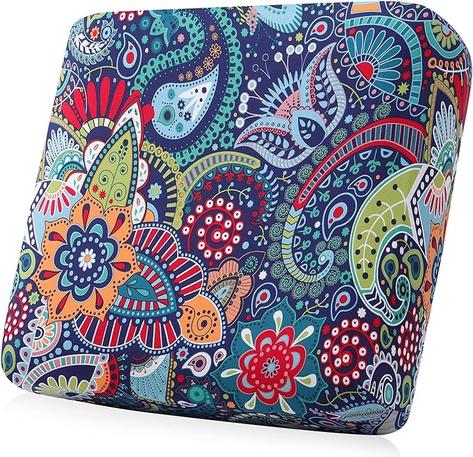 Smiry Printed Couch Cushion Covers, Stretch Soft Couch Covers for Sofa, Washable Non-Slip Sofa Slipcover Furniture Protector for Indoor and Outdoor (Backrest L, Blue Green)