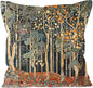 Rustic Autumn Forest Pillow Covers 18x18 Double-Sided, Fall Home Room Decor, Vintage Botanical Nature William Morris Inspired Decorative Throw Pillow Covers for Home Bedroom Living Room