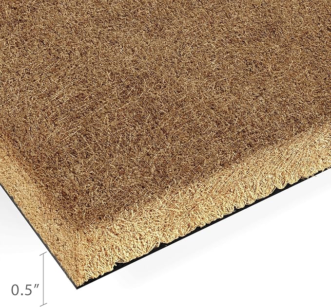 Barnyard Designs Doormat Welcome Mat for Outdoors, Large Front Door Entrance Mat, Brown (Welcome to Our Home, 30x17)