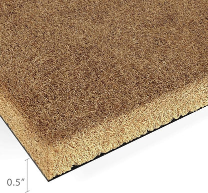 Barnyard Designs Doormat Welcome Mat for Outdoors, Large Front Door Entrance Mat, Brown (Welcome to Our Home, 30x17)