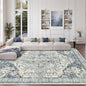 zesthome 8x10 Area Rugs-Washable Rug for Living Room, Non-Slip Backing Rugs, Stain Resistant 8x10 Rug for Bedroom, Ultra-Thin Low Pile Rugs, Vintage Large Home Decor