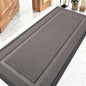 OLANLY Front Door Mat Indoor Outdoor Entrance, Waterproof All-Season, All-Weather Doormat, Sturdy Natural Rubber, Low Profile, Easy Clean Patio Porch Entryway Mat, 59x23, Taupe