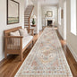 zesthome Washable Runner Rug 2.5x12 - Stain Resistant Entryway Rug,Ultra-Thin Kitchen Rugs, Anti Slip Backing Runner Rugs for Entrance Laundry Room Indoor Hallway (Orange,2.5'x12')
