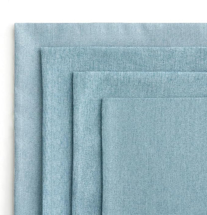 MIULEE Pack of 4 Decorative Outdoor Throw Pillow Covers Linen Waterproof Pillow Covers Farmhouse Cushion Cases for Patio Garden Tent Balcony Couch Sofa 18x18 inch Blue Gray